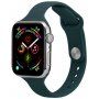 Vékony szilikon szíj - Apple Watch Ultra 49mm / 46mm / 45mm / 44mm / 42mm - petróleum színű