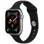 Vékony szilikon szíj - Apple Watch Ultra 49mm / 46mm / 45mm / 44mm / 42mm - fekete