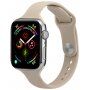 Vékony szilikon szíj - Apple Watch Ultra 49mm / 46mm / 45mm / 44mm / 42mm - bézs