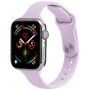 Vékony szilikon szíj - Apple Watch Ultra 49mm / 46mm / 45mm / 44mm / 42mm - halványlila