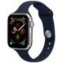 Vékony szilikon szíj - Apple Watch Ultra 49mm / 46mm / 45mm / 44mm / 42mm - sötétkék