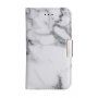 Flip cover tok iPhone 5 / 5S / SE (2016) - fehér márvány
