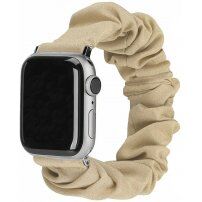 Elasztikus gumiszalag stílusú szíj - Apple Watch 42mm / 41mm / 40mm / 38mm - bézs