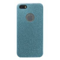 Csillámló tok iPhone 5 / 5S / SE (2016) - kék
