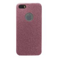 Csillámló tok iPhone 5 / 5S / SE (2016) - rózsaszín