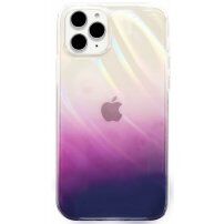 Színes védőtok - iPhone 12 Pro Max - rózsaszín-lila