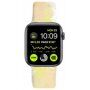 Szilikon szíj színes mintával - Apple Watch 42mm / 41mm / 40mm / 38mm - sárga