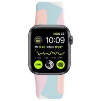 Szilikon szíj mintával - Apple Watch 42mm / 41mm / 40mm / 38mm - színes
