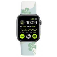 Szilikon szíj mintával - Apple Watch 42mm / 41mm / 40mm / 38mm - négylevelű lóhere