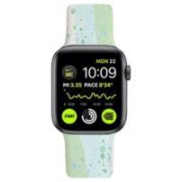 Szilikon szíj színes mintával - Apple Watch Ultra 49mm / 46mm / 45mm / 44mm / 42mm - zöld