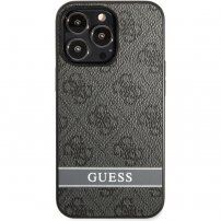 Guess 4G Stripe tok - iPhone 13 Pro Max - szürke