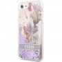 Guess Liquid Glitter Flower tok - iPhone 7 / 8 / SE (2020/2022) - lila