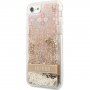 Guess Liquid Glitter Paisley tok - iPhone 7 / 8 / SE (2020/2022) - arany