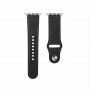 Bőr szíj tűs rögzítéssel - Apple Watch Ultra 49mm / 46mm / 45mm / 44mm / 42mm - fekete