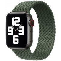 Nylon fontott körpánt - Apple Watch 42mm / 41mm / 40mm / 38mm - XS - olívazöld