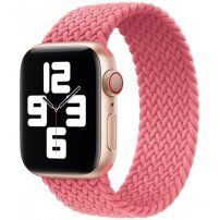 Nylon fontott körpánt - Apple Watch Ultra 49mm / 46mm / 45mm / 44mm / 42mm - XS - rózsaszín
