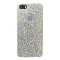 Csillámló tok iPhone 5 / 5S / SE (2016) - ezüst