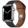 Bőr szíj tűs rögzítéssel - Apple Watch Ultra 49mm / 46mm / 45mm / 44mm / 42mm - fekete