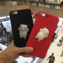Védő tok 3D macskával Apple iPhone 6 / 6S - fekete
