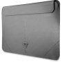 Guess Saffiano Triangle Metal Logo tok - iPad Pro 12,9" / MacBook 14"-ig - ezüst