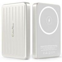 CubeNest S1B0 vezeték nélküli mágneses powerbank / külső akkumulátor USB-C porttal - 5 000 mAh - ezüst