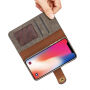 Stílusos 2 az egyben levehető flip cover tok Apple iPhone XS / iPhone X - szürke