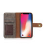 Stílusos 2 az egyben levehető flip cover tok Apple iPhone XS / iPhone X - szürke