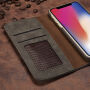 Stílusos 2 az egyben levehető flip cover tok Apple iPhone XS / iPhone X - szürke