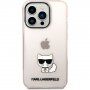 Karl Lagerfeld Choupette Logo tok - iPhone 14 Pro Max - rózsaszín