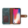 Stílusos 2 az egyben levehető flip cover tok Apple iPhone XS / iPhone X - zöld