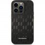 Karl Lagerfeld Saffiano Monogram tok - iPhone 14 Pro Max - fekete