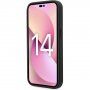 Karl Lagerfeld Saffiano Monogram tok - iPhone 14 Pro Max - fekete