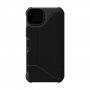 UAG Metropolis Folio tartós flip cover borító - iPhone 14 Plus - fekete