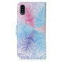 2 az egyben levehető flip cover védőtok Apple iPhone XS / iPhone X - színes virágok