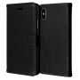 2 az egyben levehető flip cover védőtok Apple iPhone XS / iPhone X - fekete