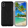2 az egyben levehető flip cover védőtok Apple iPhone XS / iPhone X - fekete