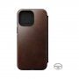 Nomad Leather Folio flip cover borító MagSafe -vel - iPhone 14 Pro Max - barna