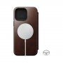 Nomad Leather Folio flip cover borító MagSafe -vel - iPhone 14 Pro Max - barna