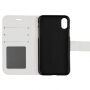 2 az egyben levehető flip cover védőtok Apple iPhone XS / iPhone X - fehér