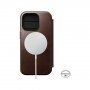 Nomad Leather Folio flip cover borító MagSafe -vel - iPhone 14 Pro - barna