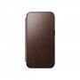 Nomad Leather Folio flip cover borító MagSafe -vel - iPhone 14 Pro - barna