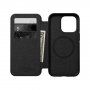 Nomad Leather Folio flip cover borító MagSafe -vel - iPhone 14 Pro - barna