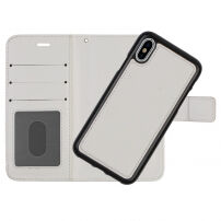 2 az egyben levehető flip cover védőtok Apple iPhone XS / iPhone X - fehér