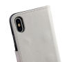 2 az egyben levehető flip cover védőtok Apple iPhone XS / iPhone X - fehér