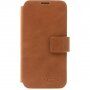 FIXED ProFit bőr flip cover tok - iPhone 14 - barna