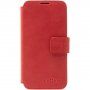 FIXED ProFit bőr flip cover tok - iPhone 14 - piros