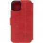 FIXED ProFit bőr flip cover tok - iPhone 14 - piros