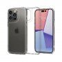 Spigen Quartz Hybrid tok matt edzett üveggel - iPhone 14 Pro - átlátszó