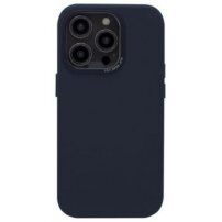 Decoded Leather BackCover tok - iPhone 14 Pro - kék