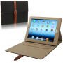 Luxus borító PU bőrből csattal Apple iPad 4 / 3 / 2 - fekete